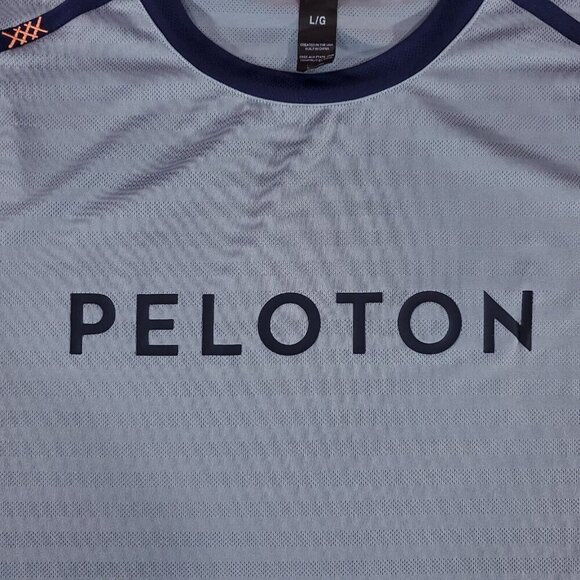 Rhone Peloton Mens Size Large Swift Short Sleeve Gray Performance Athletic Shirt - Picture 5 of 13
